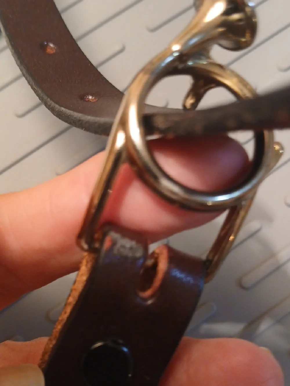 ​RARE 1970s Robert Louis Heritage Belt | Brass Bugle Buckle | Lion Crest